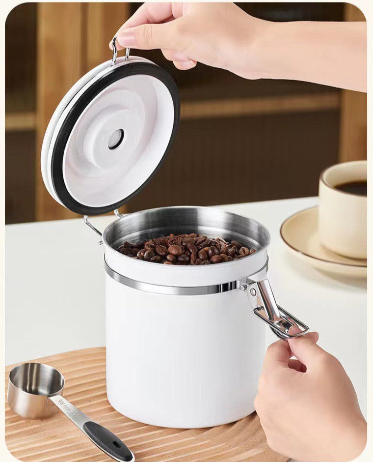 Coffee Storage, Airtight Stainless Steel Coffee Canister