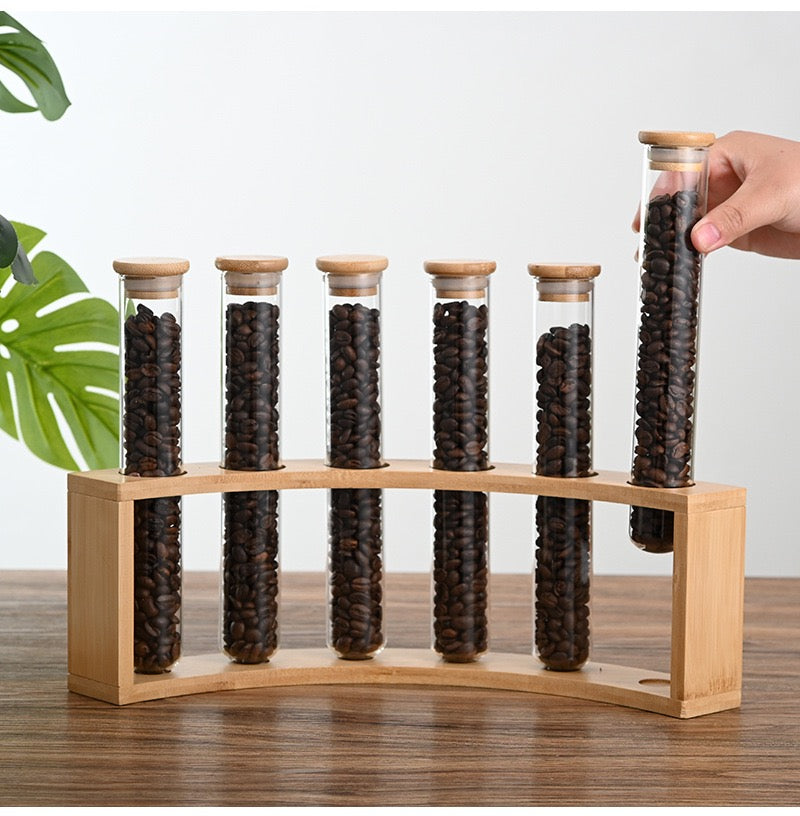Single Dose Coffee Bean Storage 150ml 6 Tubes