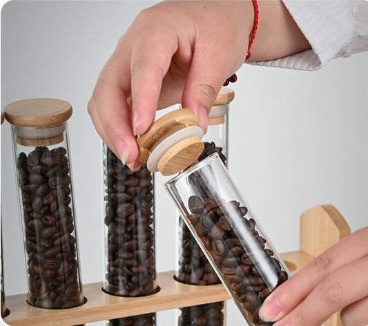 Single Dose Coffee Bean Storage 150ml 6 Tubes