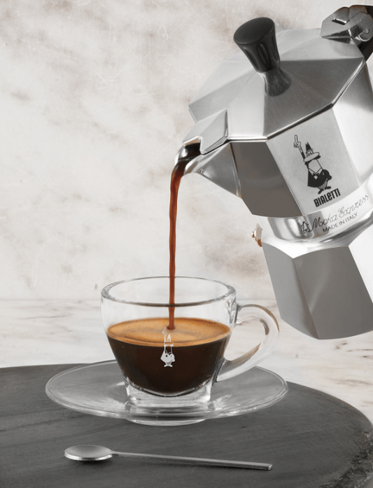 Bialetti Classic Moka Pot – Italian Stovetop Espresso Maker (2/3/4 Cup)